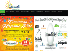 Tablet Screenshot of cincinnatihispanicfest.org